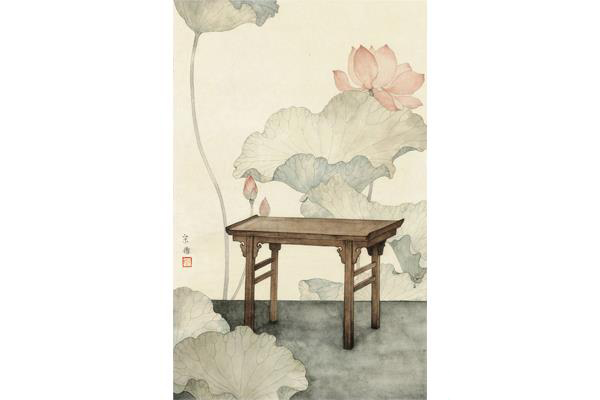 宋杨《长物绘·莲华心地》