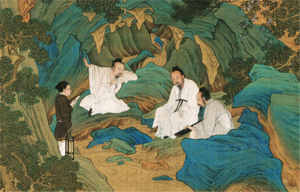 《桃源仙境图》局部