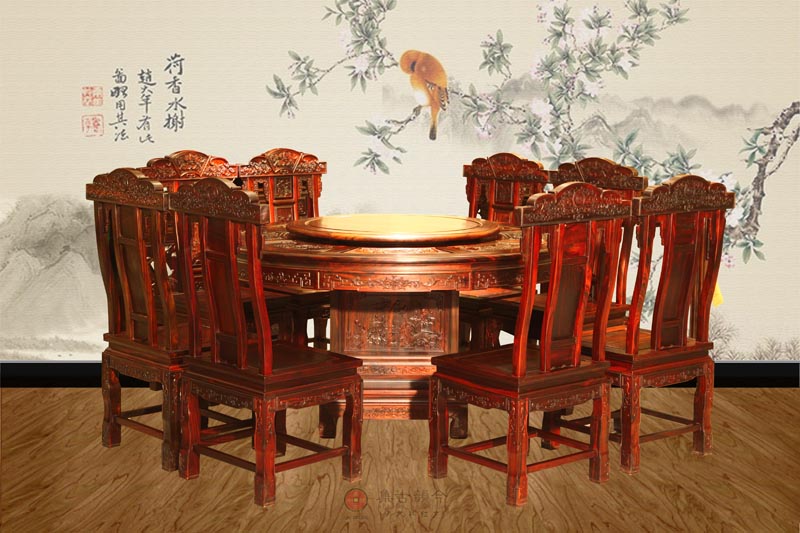 138花开富贵圆台